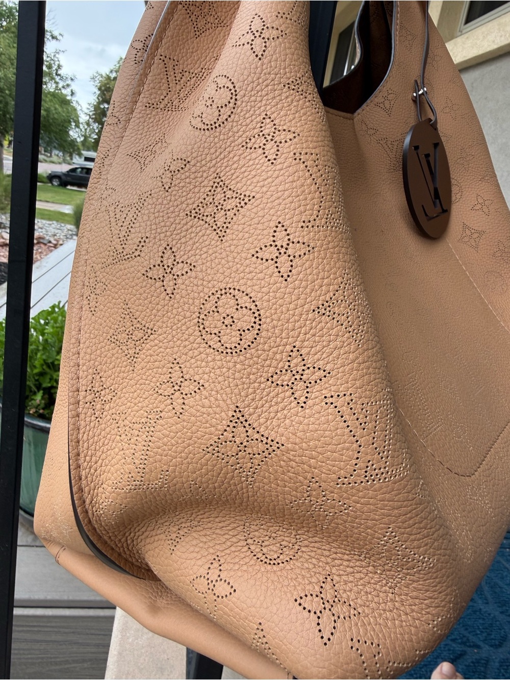 Louis Vuitton Carmel Mahina Arizona Leather Hobo EUC Dust Bag & Receipt - Picture 13 of 13